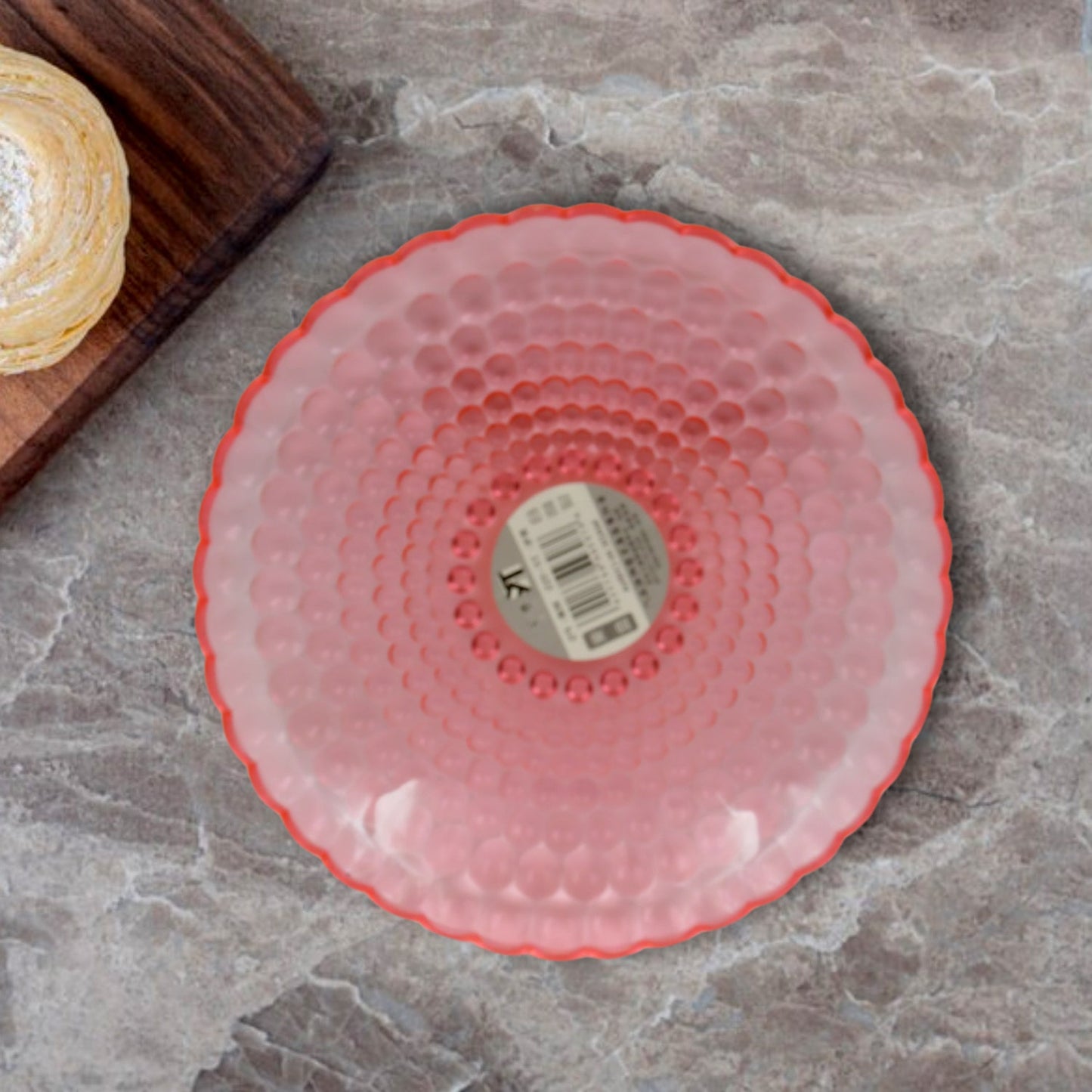 Round Plastic Dinner Plate / Tray / Snacks / Breakfast Plate friendly Plastic Plate for Kids Party Supplies Birthday Holiday Party Dinnerware Supplies (1 Pc)