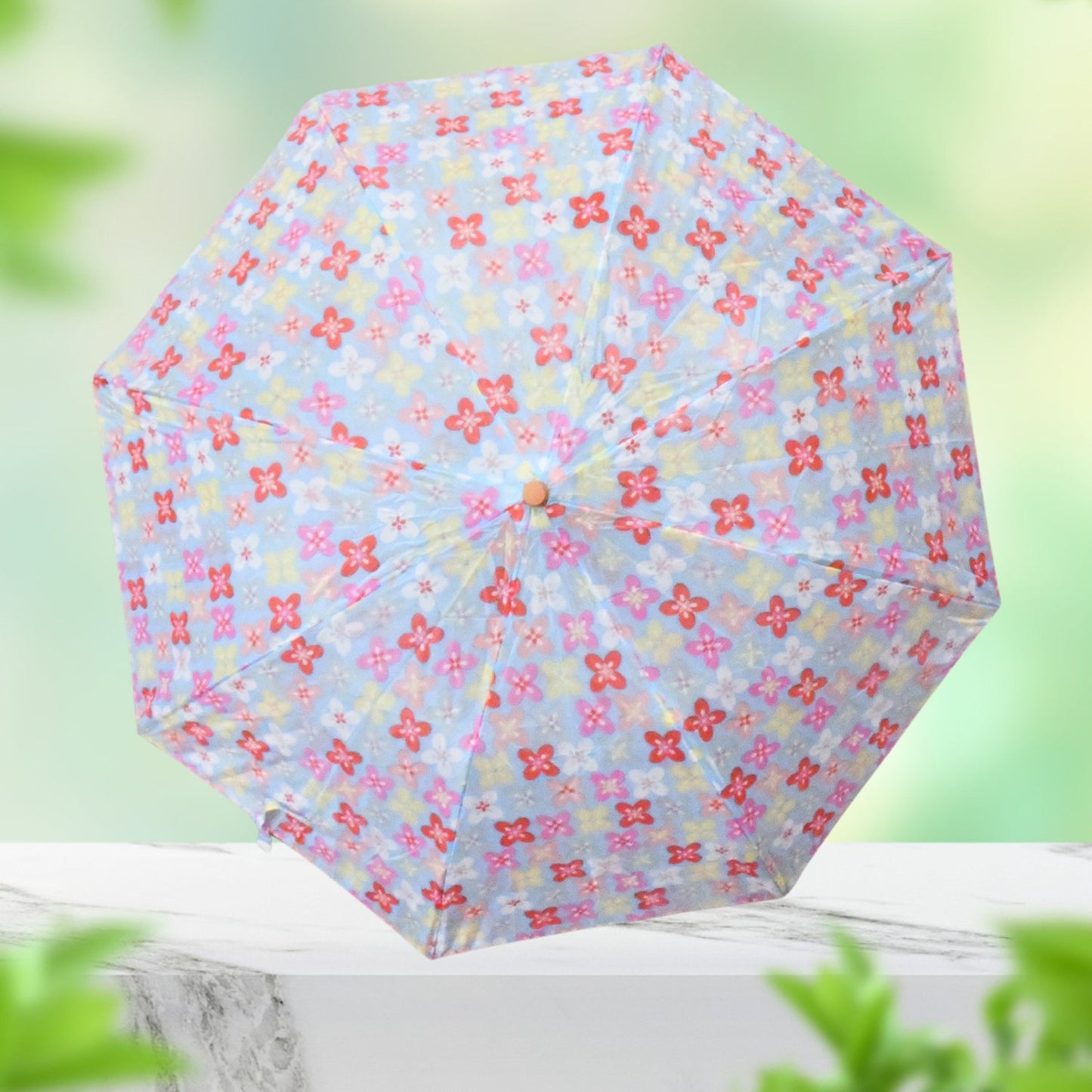 2 Fold Sun Protective Solid Foldable Outdoor Umbrella, Portable Sun, UV Protection Lightweight Rain Umbrella With Umbrella Case For Girls, Women, Men, Boys