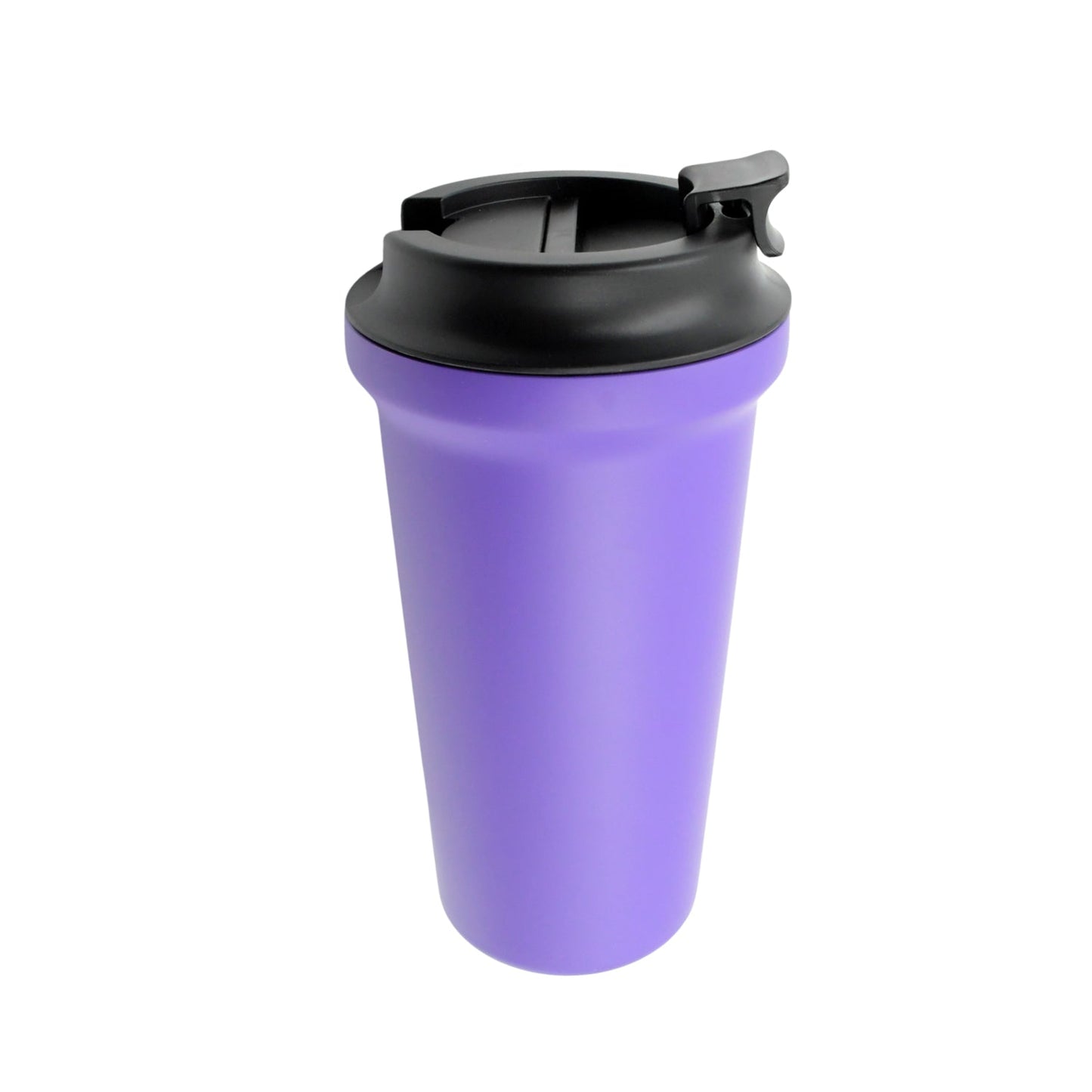 Inside Stainless Steel & Outside Plastic Vacuum Insulated Insulated Coffee Cups Double Walled Travel Mug, Car Coffee Mug with Leak Proof Lid Reusable Thermal Cup for Hot Cold Drinks Coffee, Tea (1 Pc 450ML)