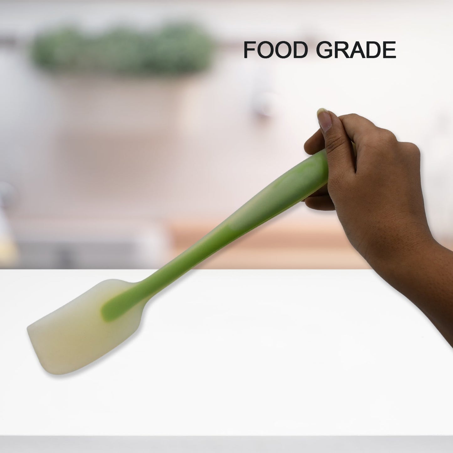 Silicone Spatulas, Heat Resistant Rubber Spatulas, Heat Resistant Flexible Spatula with Good Grip - Seamless, Heavy Duty, BPA Free, Large, Dishwasher Safe (29cm)