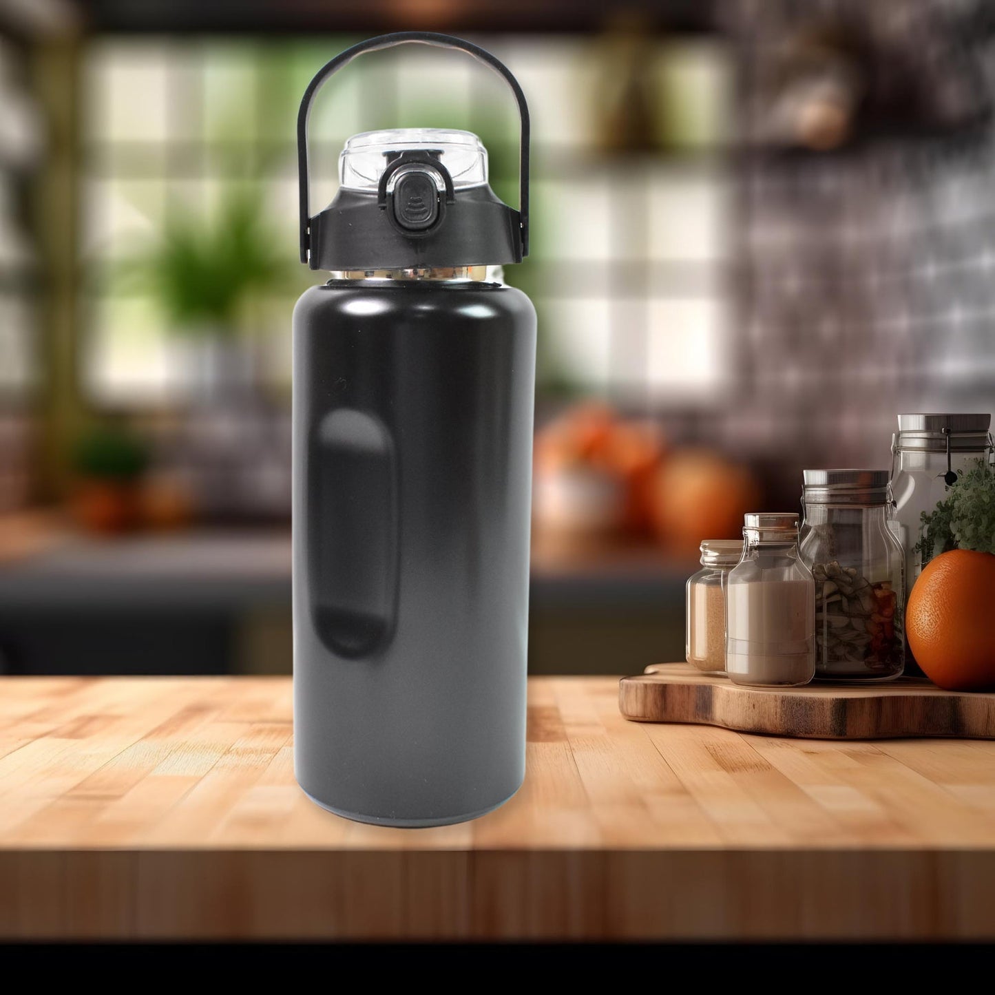 Display of the double-wall vacuum insulation feature of the hydrozilla water bottle.