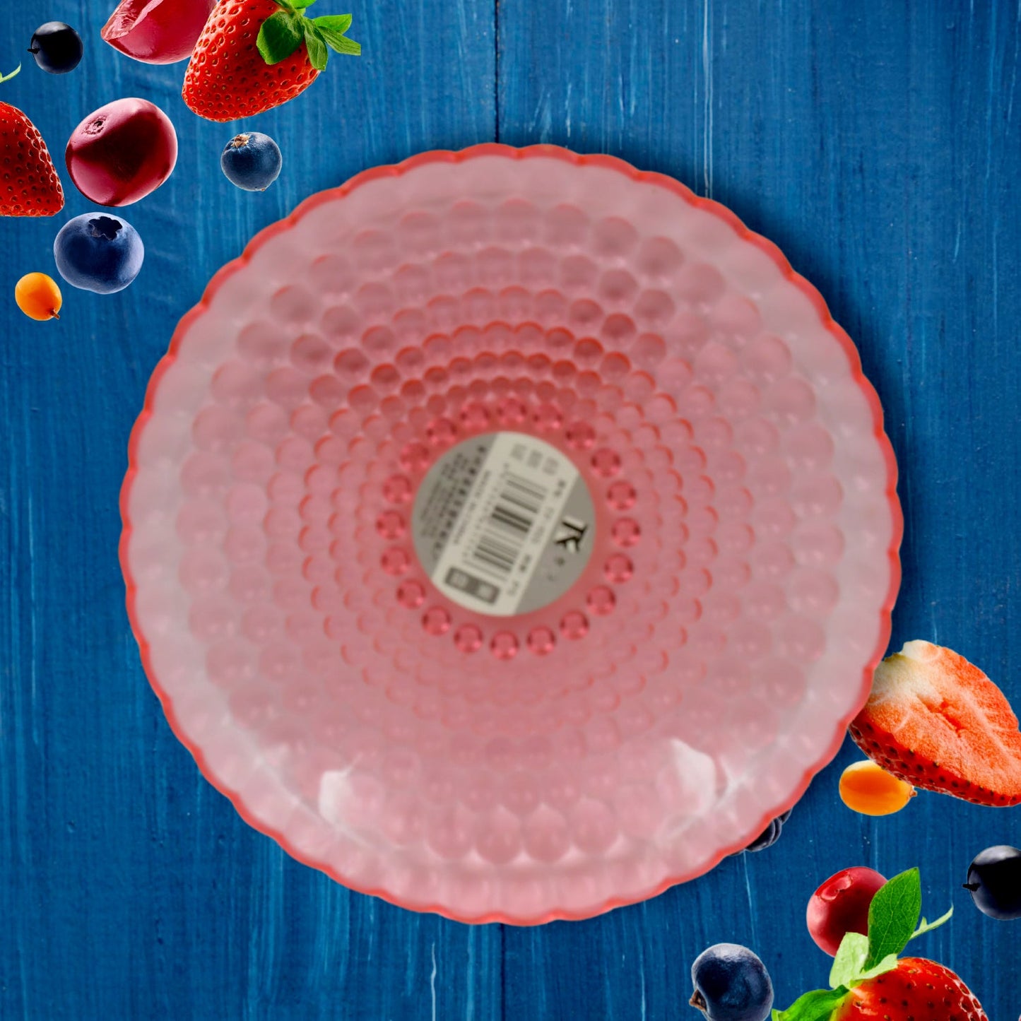 Round Plastic Dinner Plate / Tray / Snacks / Breakfast Plate friendly Plastic Plate for Kids Party Supplies Birthday Holiday Party Dinnerware Supplies (1 Pc)