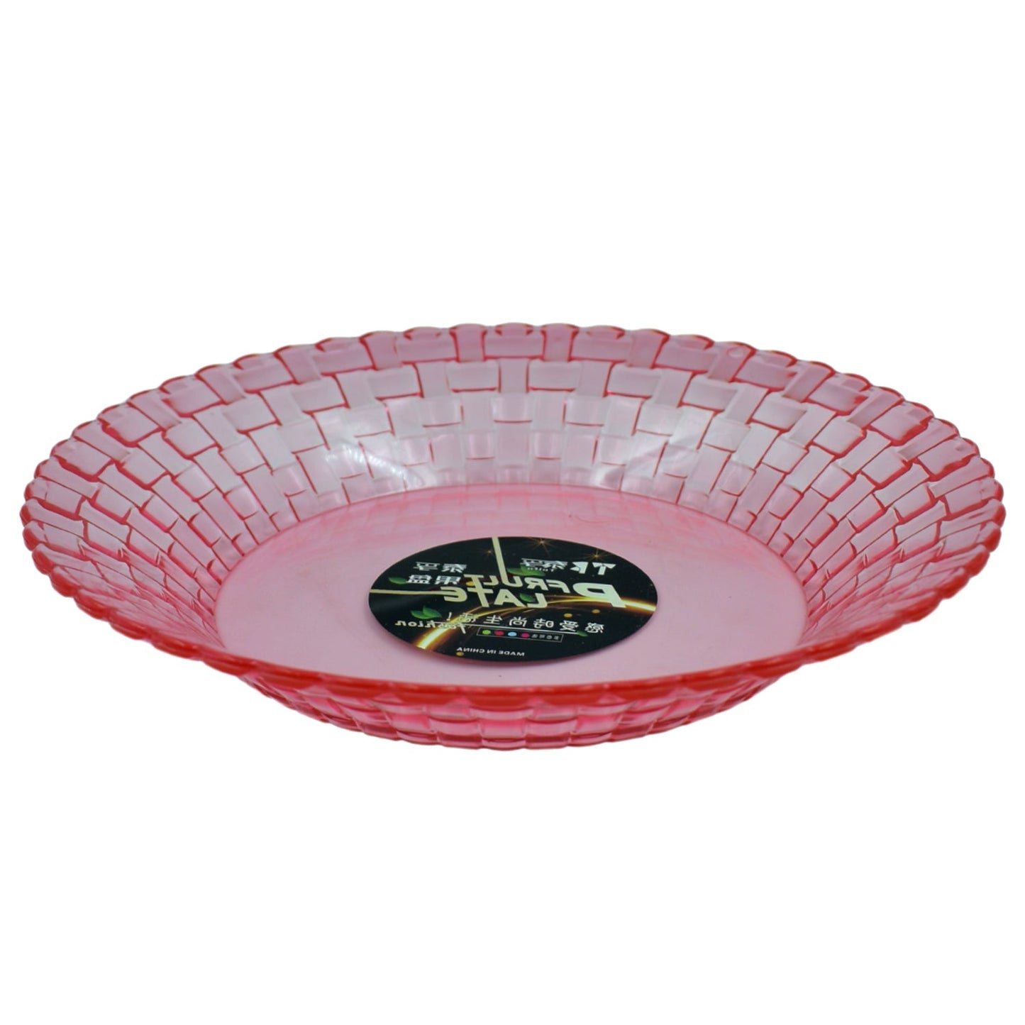 Round Plastic Dinner Plate / Tray / Snacks / Breakfast Plate friendly Plastic Plate for Kids Party Supplies Birthday Holiday Party Dinnerware Supplies (1 Pc)