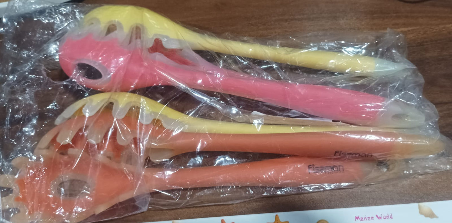 Silicone Kitchen Utensil Set - 6-Piece Heat-Resistant Non-Stick Cooking Spoons