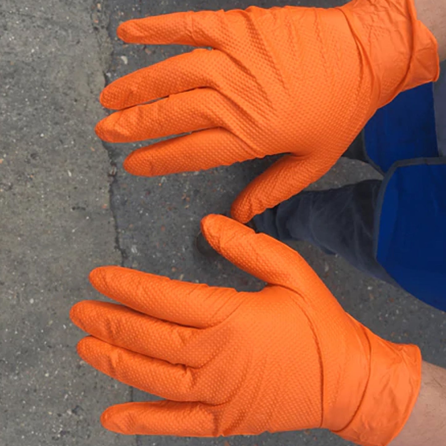 4852 2 Pair Medium Orange Gloves For Types Of Purposes Like Washing Utensils, Gardening And Cleaning Toilet Etc.