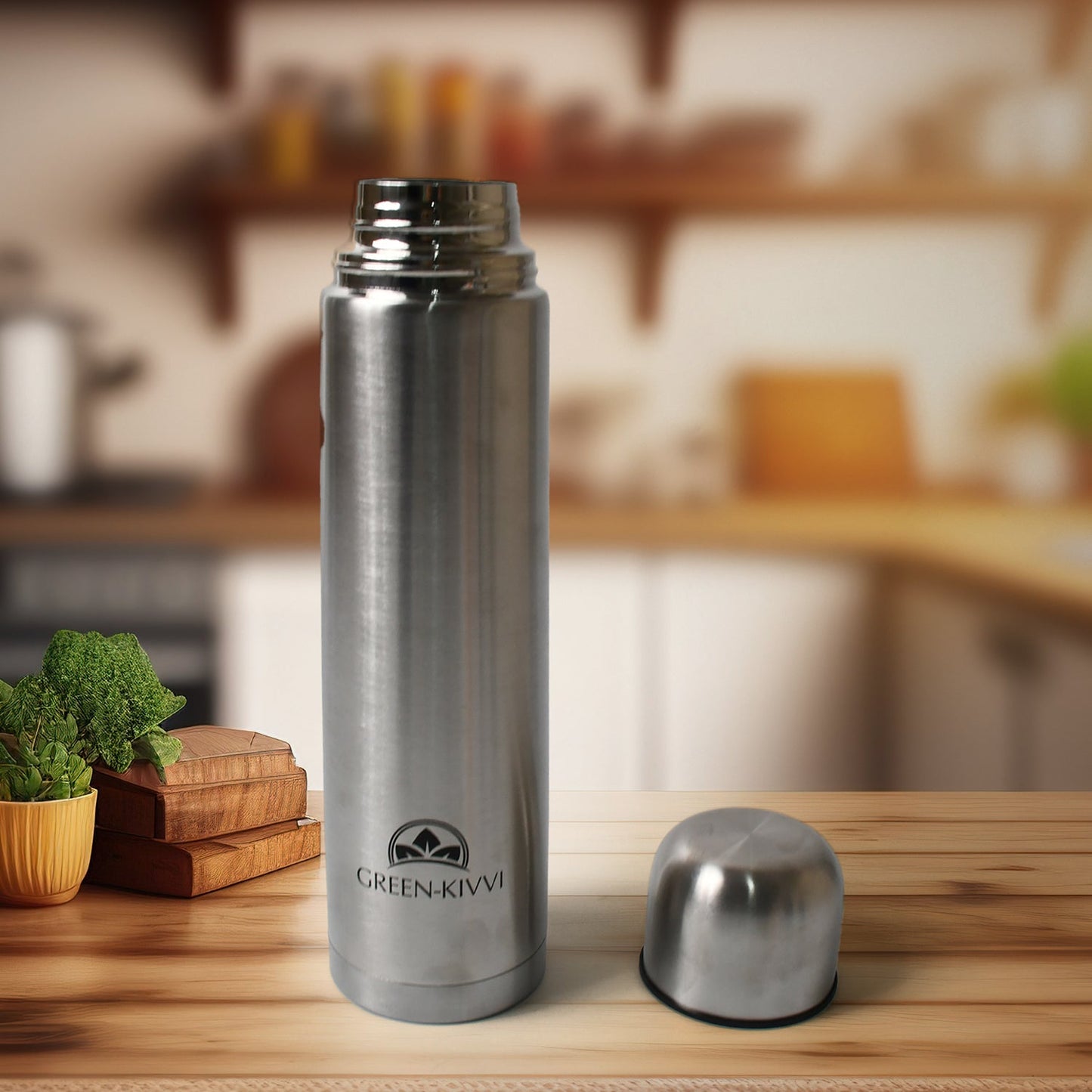 Vacuum Stainless Steel Double Wall Water Bottle, Fridge Water Bottle, Stainless Steel Water Bottle Leak Proof, Rust Proof, Cold & Hot Thermos steel Bottle| Leak Proof | Office Bottle | Gym | Home | Kitchen | Hiking | Trekking | Travel Bottle (500 ML)