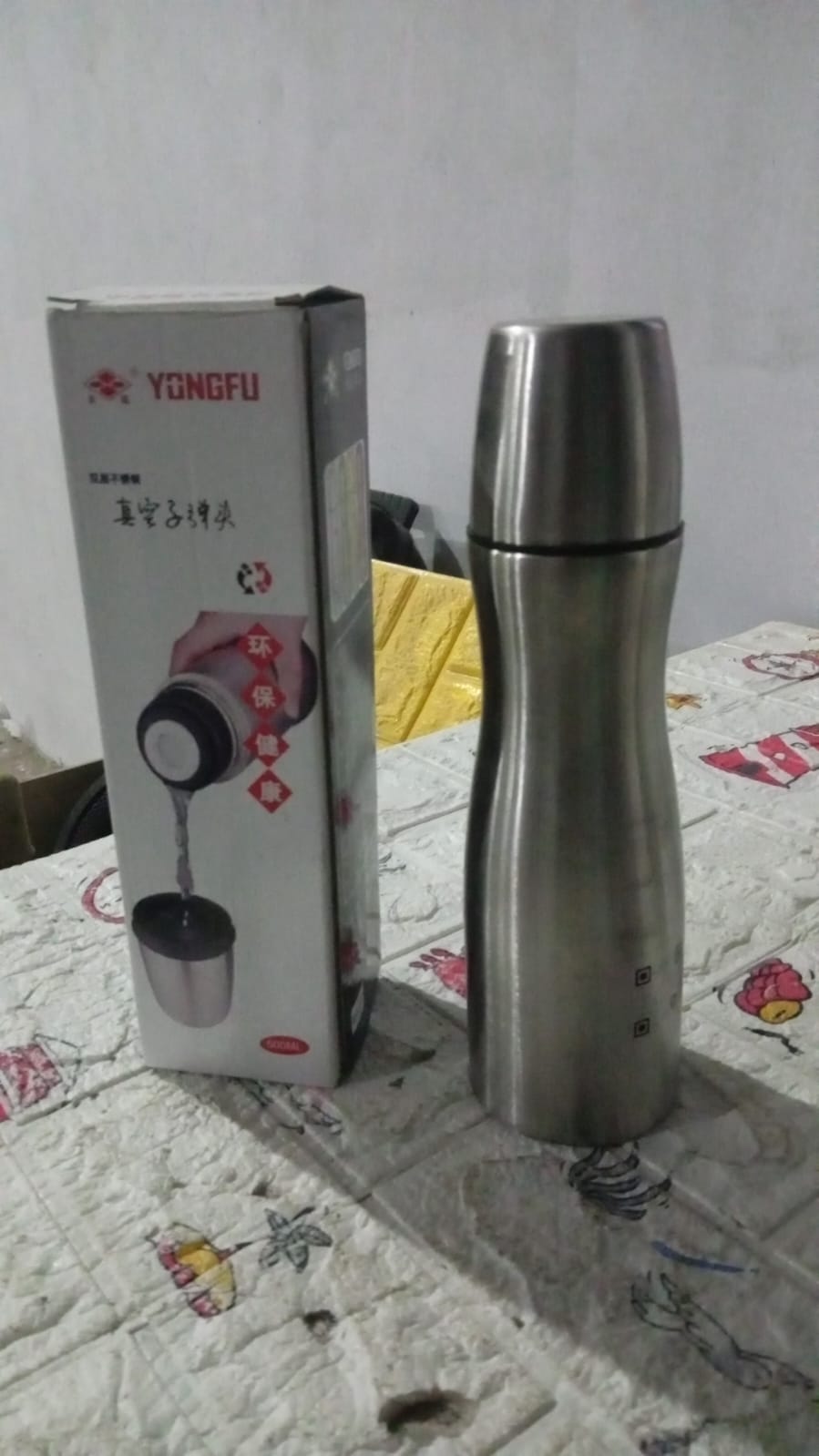 STEEL WATER BOTTLE, FRIDGE WATER BOTTLE, STAINLESS STEEL WATER BOTTLE LEAK PROOF, RUST PROOF, COLD & HOT THERMOS STEEL BOTTLE| LEAK PROOF | OFFICE BOTTLE | GYM | HOME | KITCHEN | HIKING | TREKKING | TRAVEL BOTTLE (500ML)