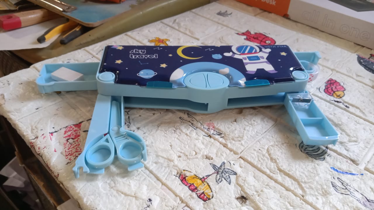 Multifunctional Pencil Box for Kids, Space Pencil Box For Boys, Kids Pencil Box for Boys & Girls, Magnetic Pencil Box for Boys, Pop up Pencil Box, Space Theme Return Gifts for Kids (Galactic Explorer Pencil Box)