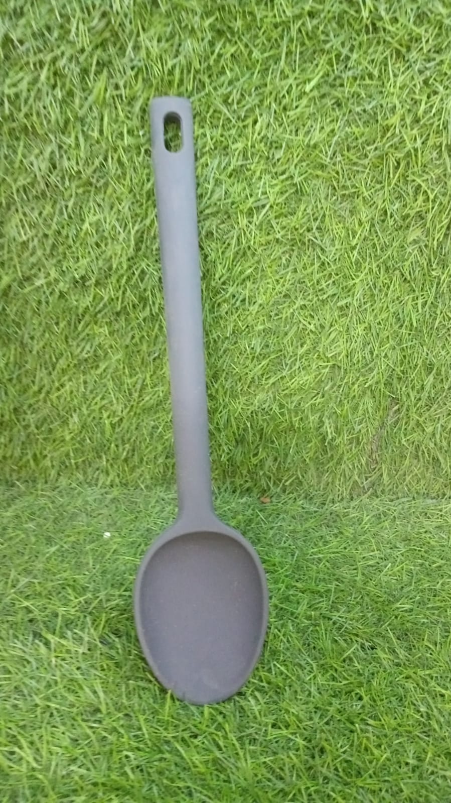 Large Silicone Kitchen Spoon Long Handle Cooking Spoon for Cooking Baking Ladle Kitchen Utensils Food Grade Silicone (30cm)