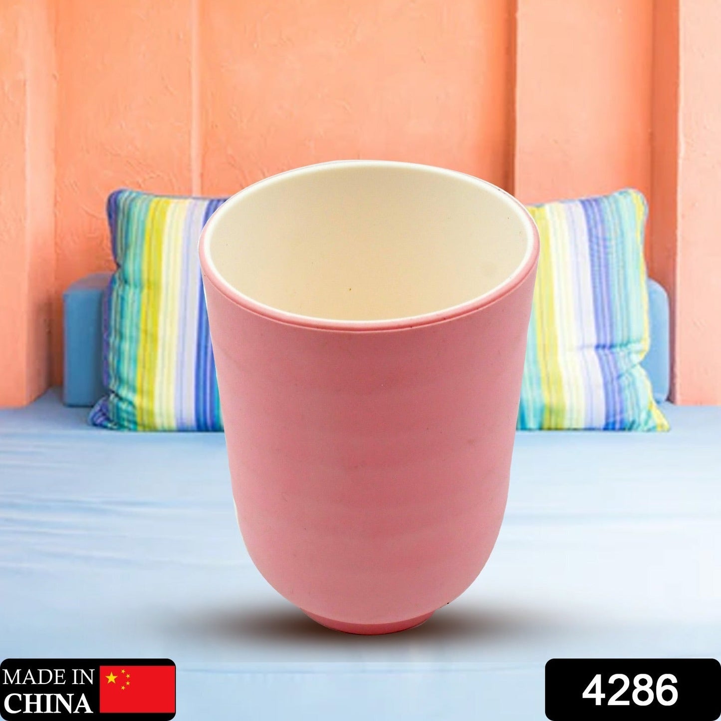 Multi-Purpose Plastic Cup, Reusable Cups, Bathroom Cup Environmental Friendly Festival for Drinking Tea Coffee, Non-slip Bathroom Cup Tooth Cups for Outdoor for Household Gift For Birthday, (1 Pc)