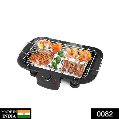 Compact 2000W electric indoor grill with non-stick surface.