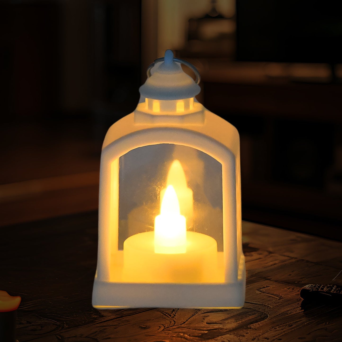 Single Smokeless LED Lantern showcasing its detailed design.