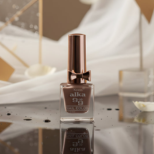 Premium nail polish 9 ml bottle with elegant bow cap design