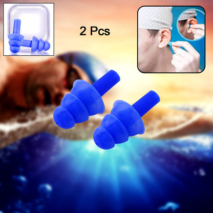 Set of two XcelSafe foam ear plugs, designed for maximum comfort and effective noise reduction for sleeping.