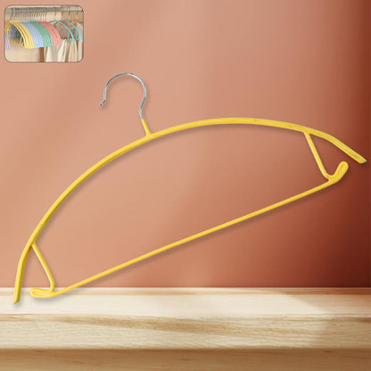 Heavy duty clothes hanger with a sturdy metal hook and non-slip finish