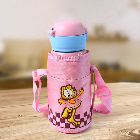 Thermos Steel Kids Water Bottle front view showing double wall vacuum flask