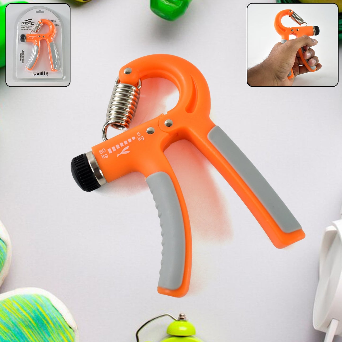 Knx Adjustable Hand Grip Strengthener – 5kg to 60kg Resistance (1 Pc)