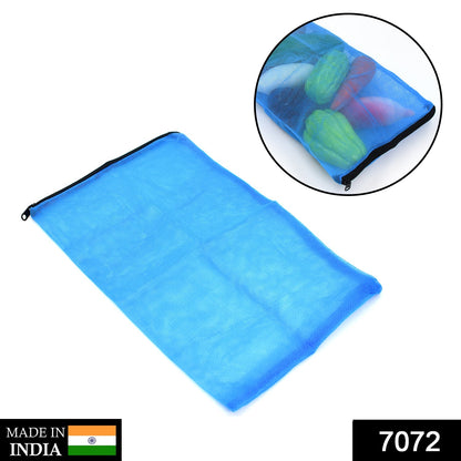 Open fridge storage bag showing ample space for fruits and vegetables.