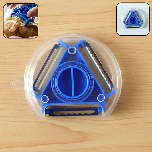 3-in-1 kitchen peeler tool for efficient peeling and slicing of vegetables and fruits