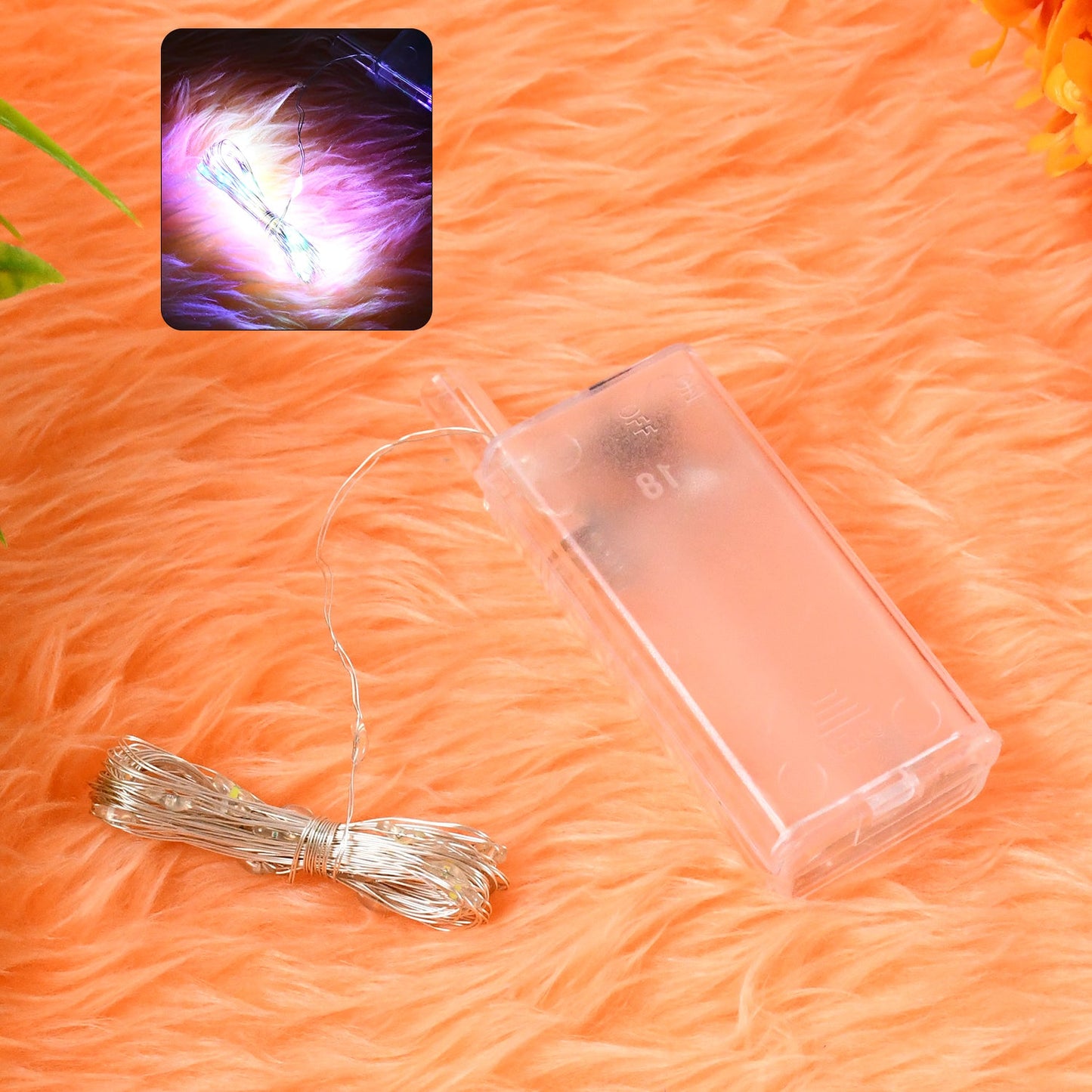 Waterproof copper wire string LED fairy lights suitable for party and wedding decorations.