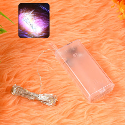 Waterproof copper wire string LED fairy lights suitable for party and wedding decorations.