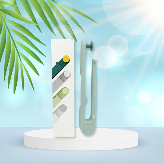 Modern plastic Wall Mounted Towel Holder with a single round hook.
