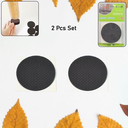 Self-adhesive felt furniture protection pads preventing floor scratches.
