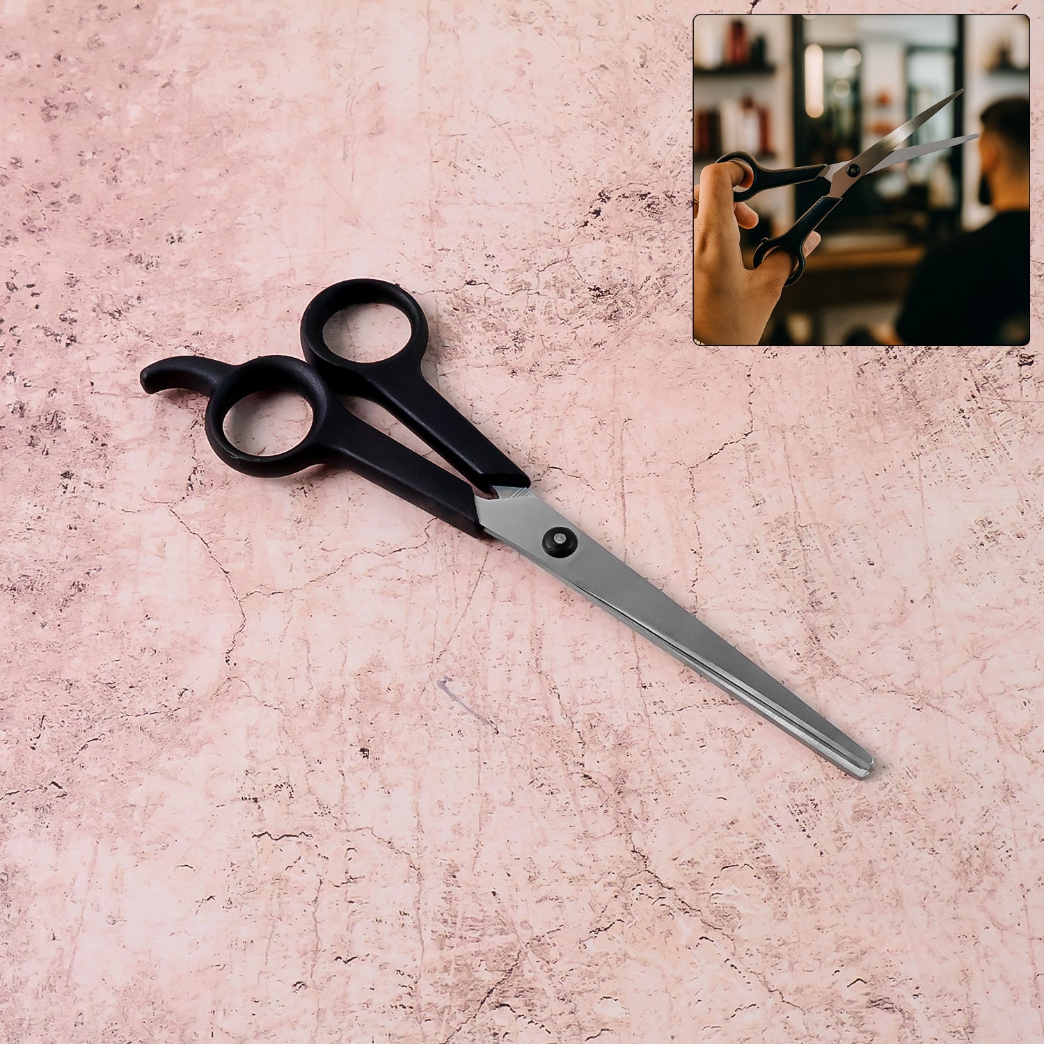 Professional hair cutting scissors with stainless steel blades