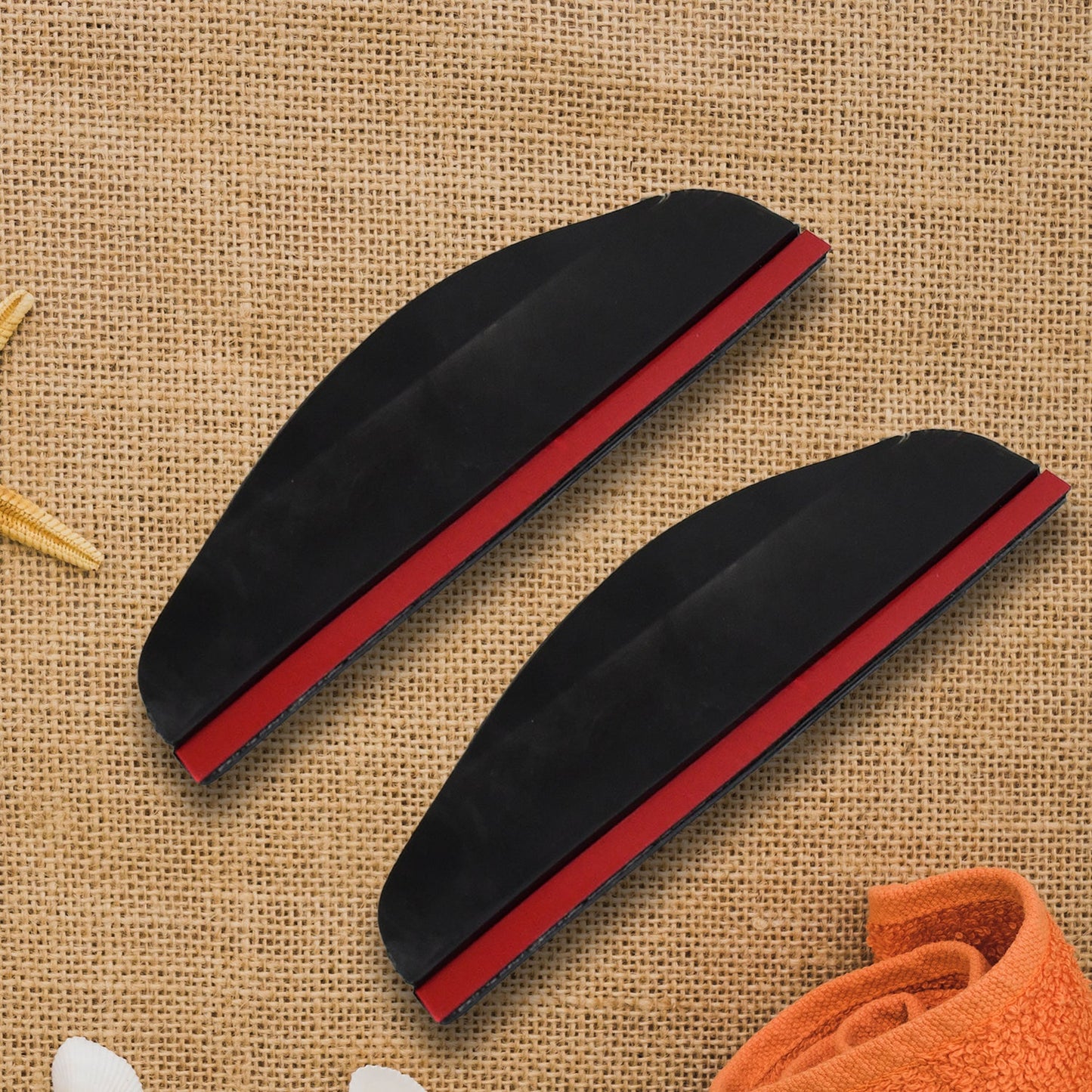 Car Mirror Rain Protector Cover installed on a side mirror, ensuring clear visibility.