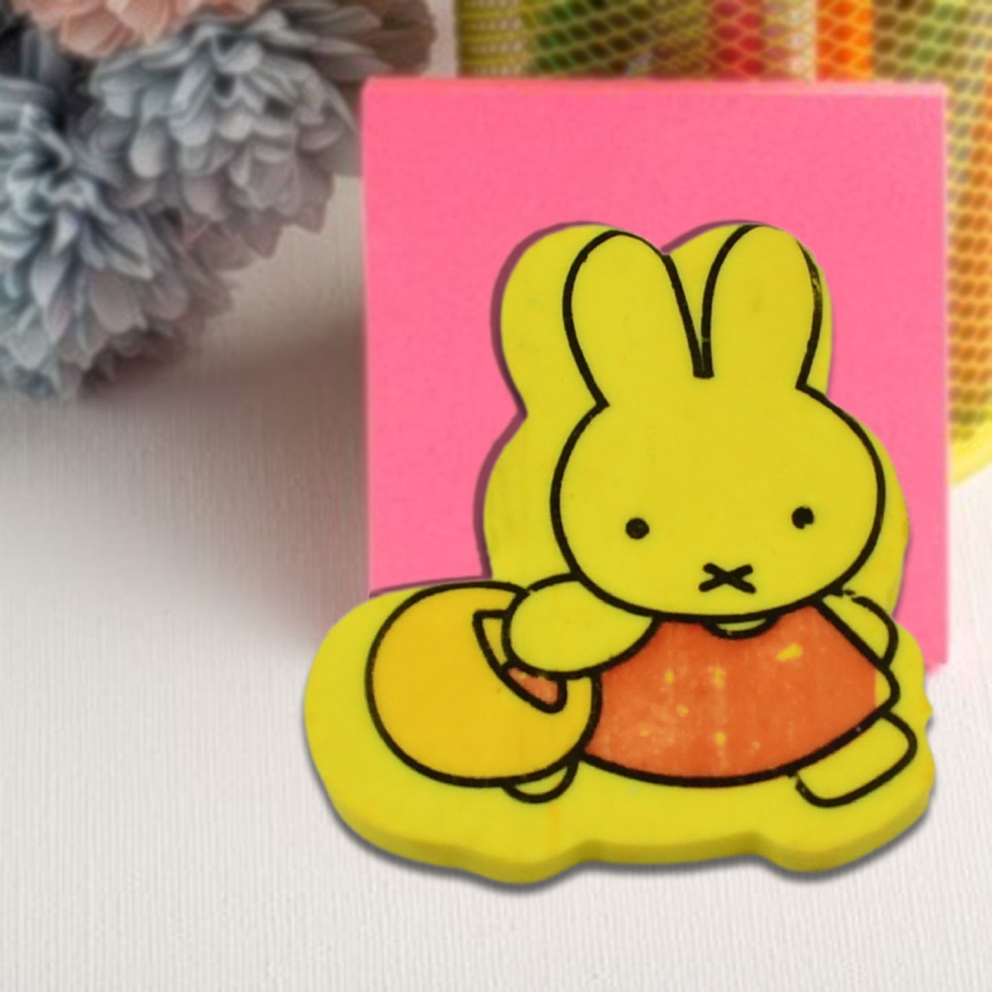 Creative shaped cartoon eraser, ideal for school and art projects.