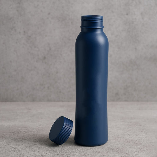 Reusable water bottle 500ML with sleek matte finish and screw cap