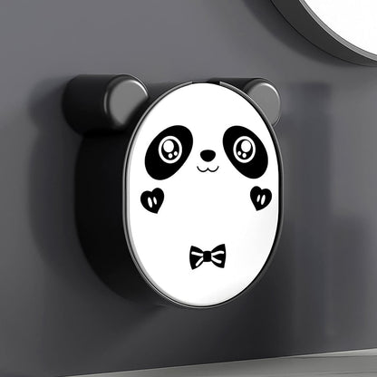 Panda soap storage box holding soap bar