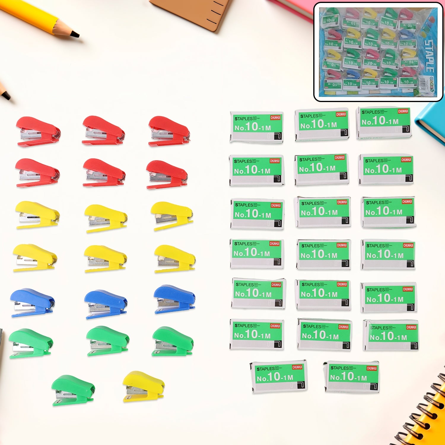 Mini Stapler Set with No.10 Pins
