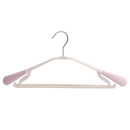 Smooth edges of the durable clothes hanger protecting delicate fabrics.
