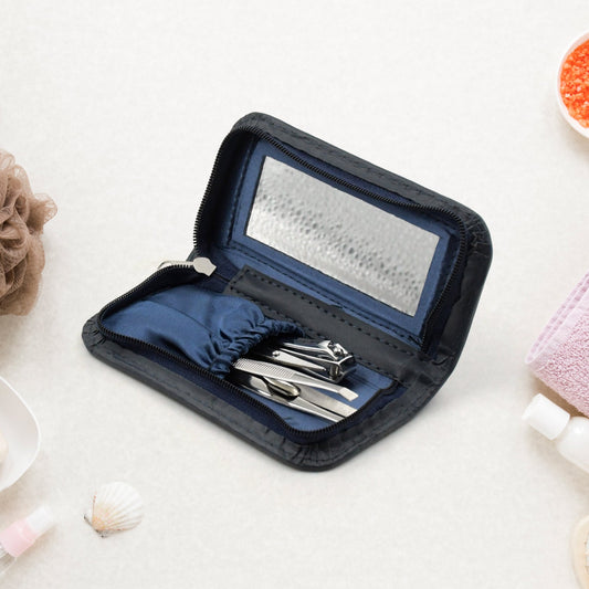 5in1 Nail Clipper Kit Fingernail Clipper, Manicure Set, Stainless Steel Nail Cutter Set ,Manicure Tool, Nail Clippers Care Tools with Lightweight and Beautiful Travel Case (5 Pc Set)