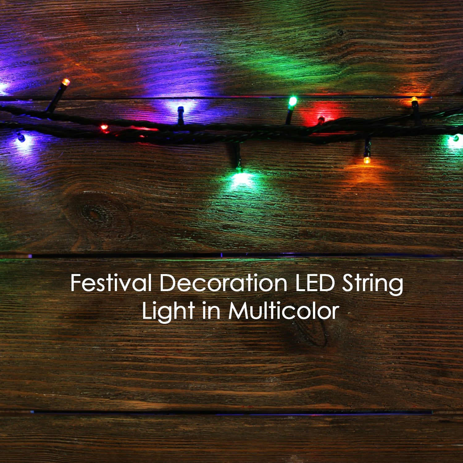 Flower LED string lights extending 9 meters, suitable for indoor and outdoor decor.