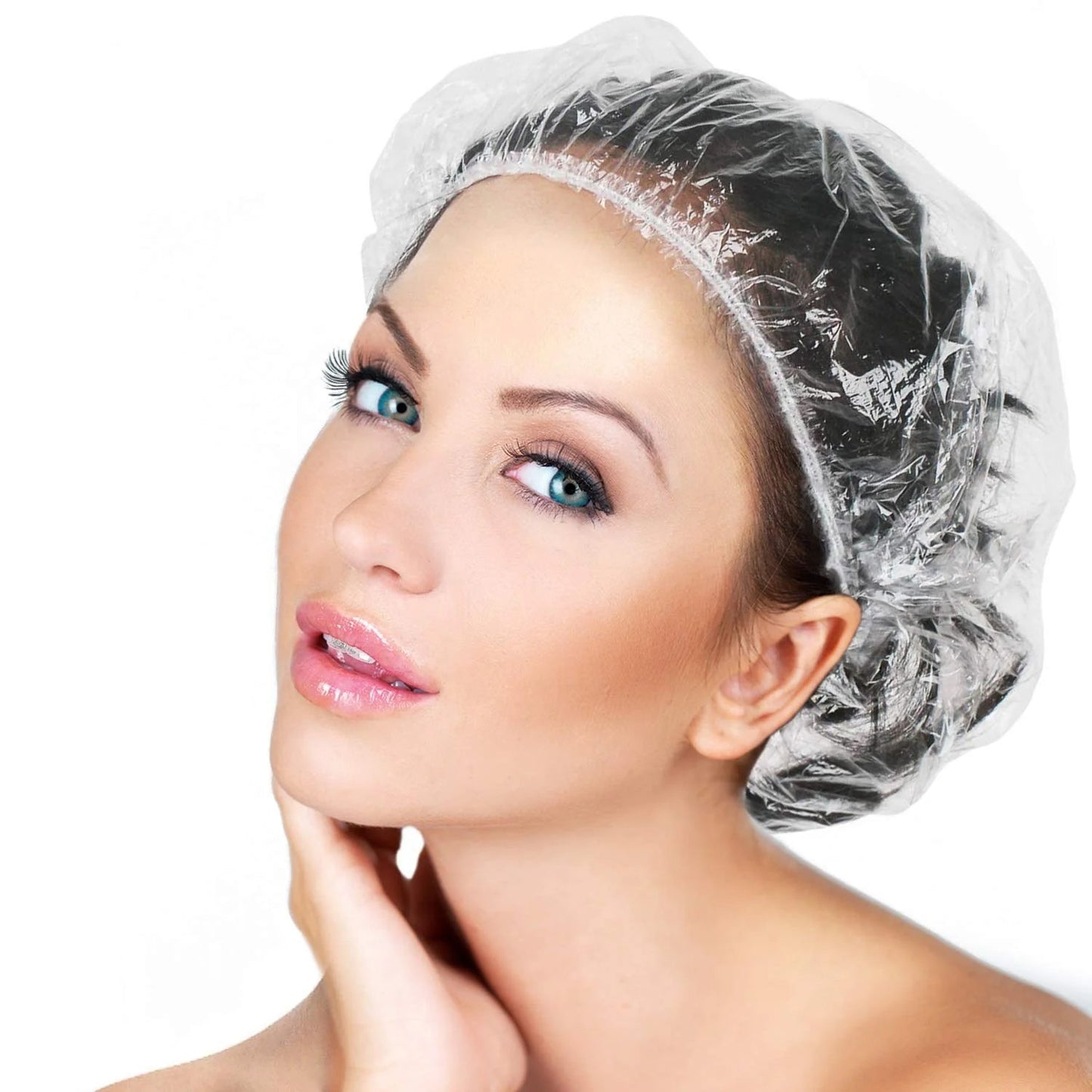 Disposable Shower Caps for Women (100 Pack)