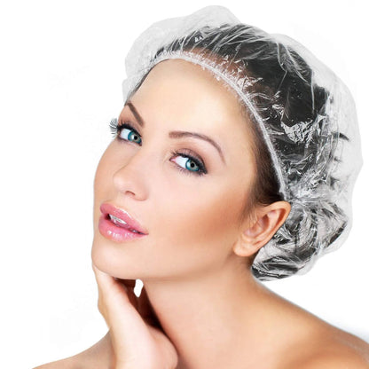 Disposable Shower Caps for Women (100 Pack)