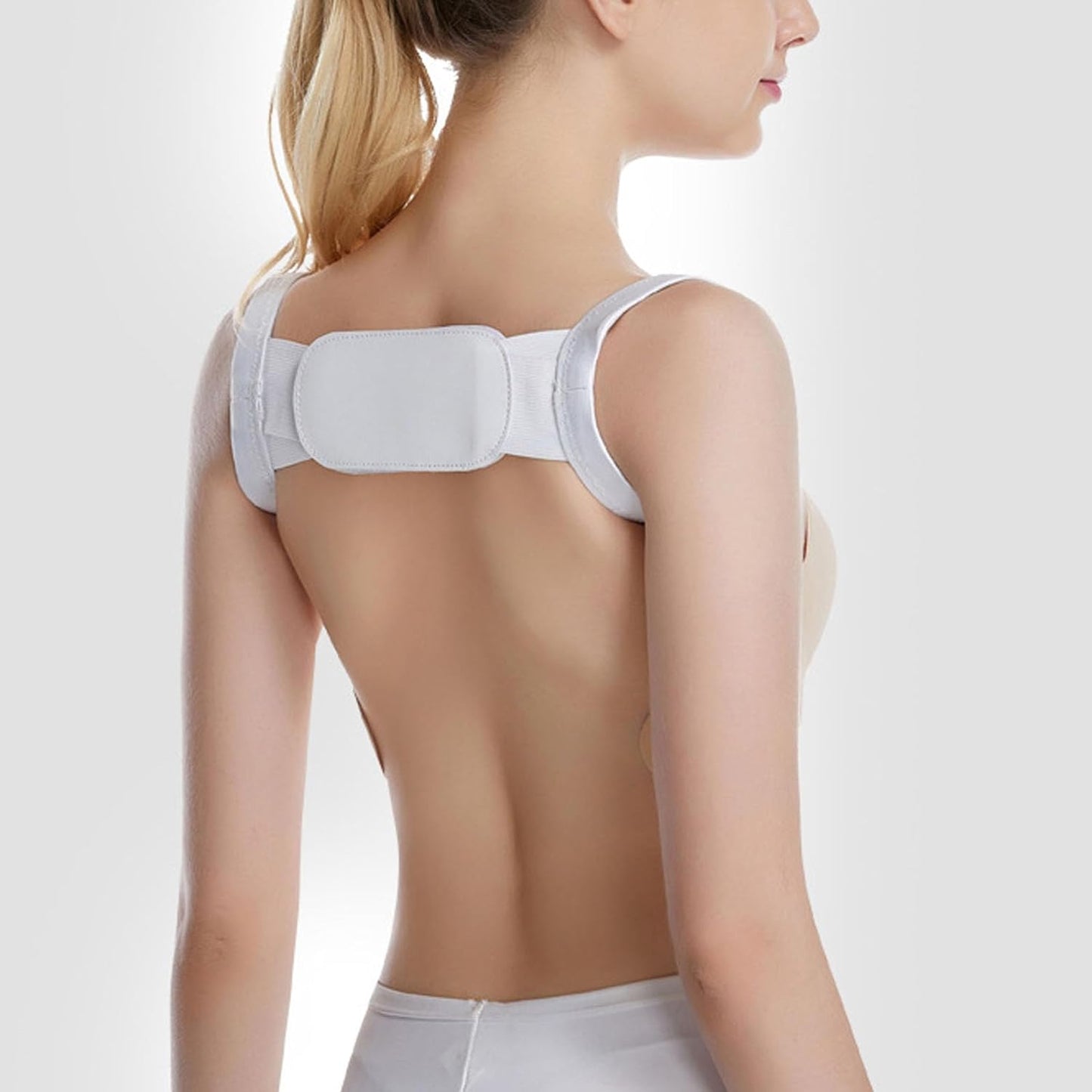Adjustable Posture Corrector providing back and shoulder support.