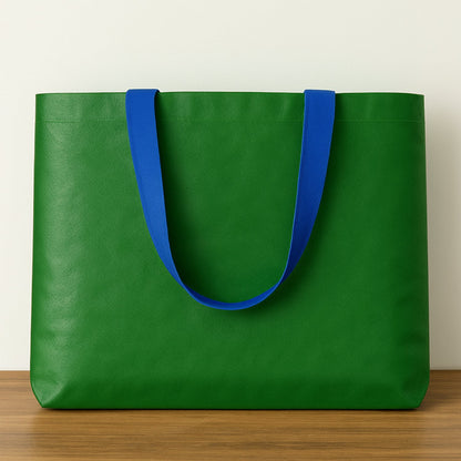 Plastic Eco-Friendly Large Shopping Tote Bag 62x44cm (Mixcolor & 1 Pc)