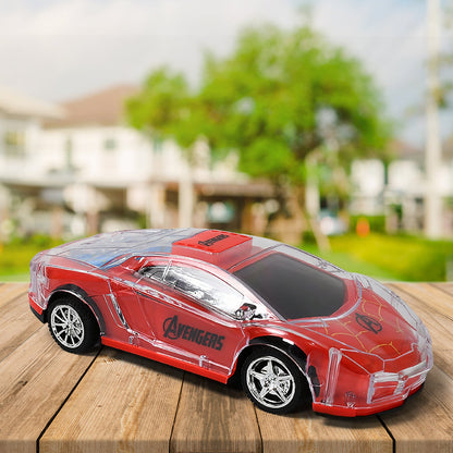 Plastic RC Racing Car – 2-Way Control with Handle Remote & Rechargeable Battery (Ideal Birthday Gift)
