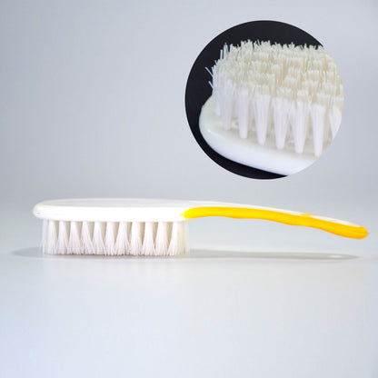 Top-down view of the Handle Grip Nail Brush, emphasizing its comfortable grip and functional design.