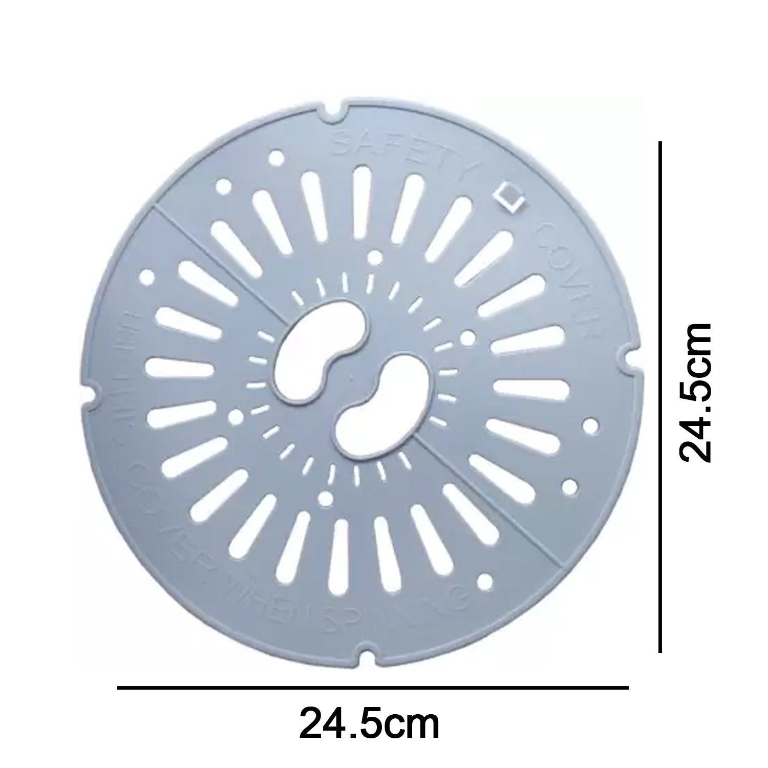 The washing machine spin dryer cover perfectly installed on a top load appliance.