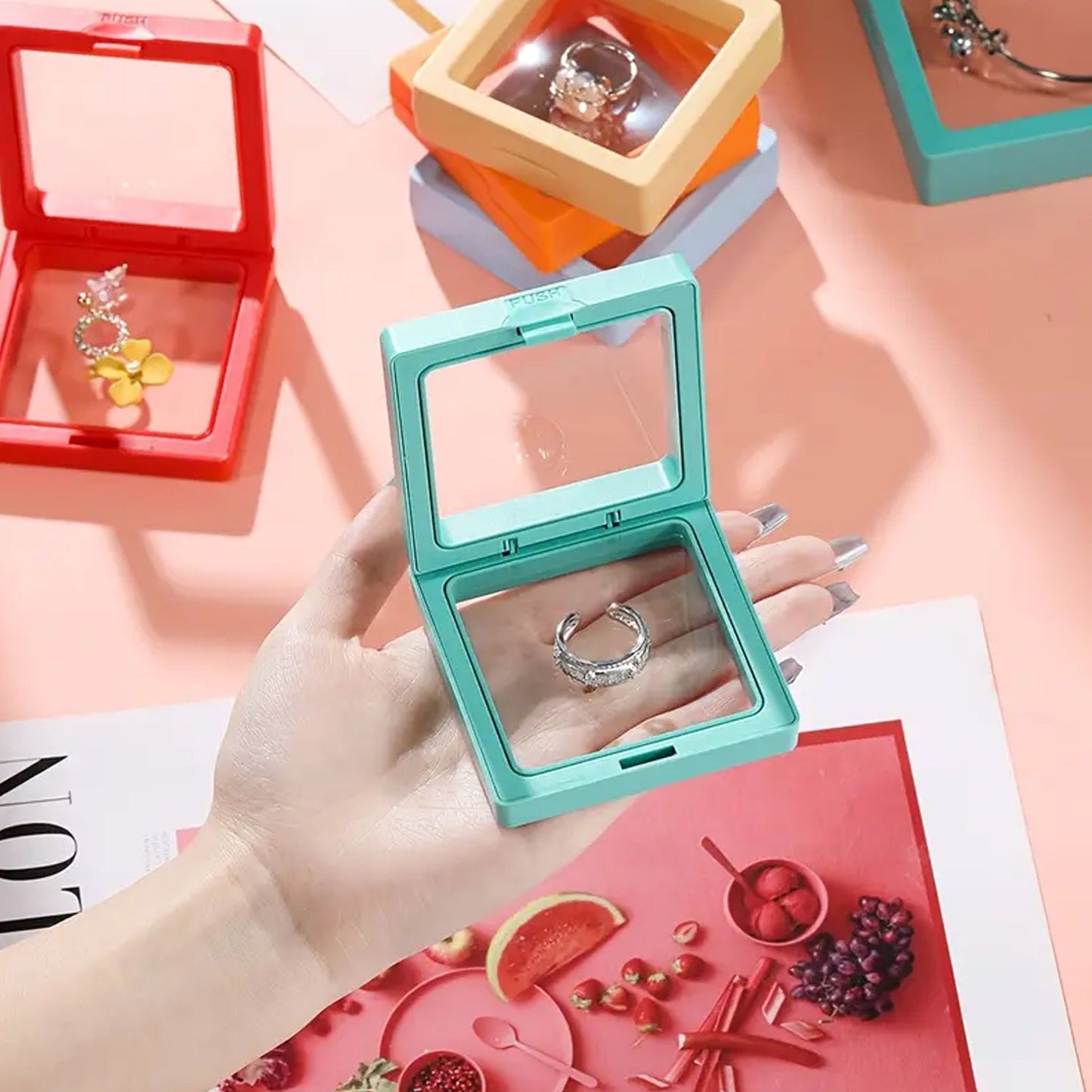 Transparent Jewellery Display Box (9x9 cm / 1 Pc)