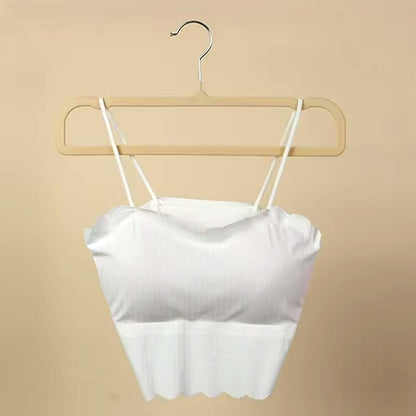 Velvet non-slip cloth hanger with sturdy metal hook for home wardrobe