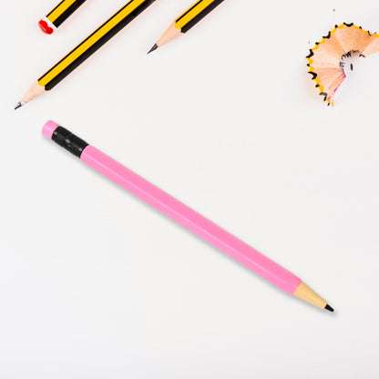 Detailed view of the auto-feeding mechanical pencil highlighting its ergonomic design.