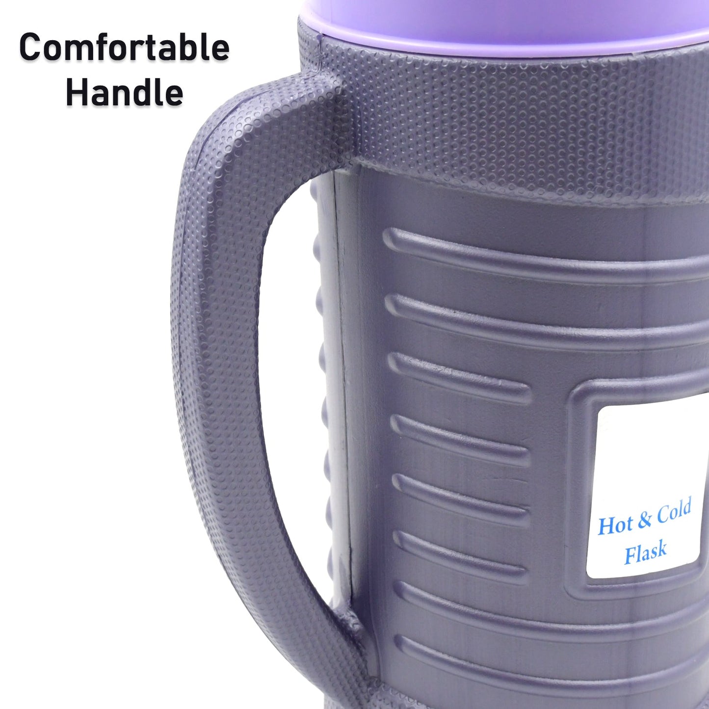 Portable insulated flask, ideal for travel and daily use.