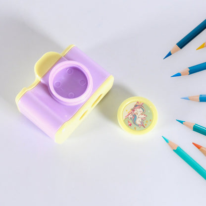 Camera Shape Pencil Sharpener – Stylish & Lightweight Manual Sharpener for Kids & Office Use (1 Pc)