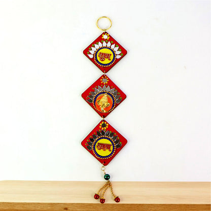 Durable and vibrant Labh Shubh decorative wall hanging for festivals