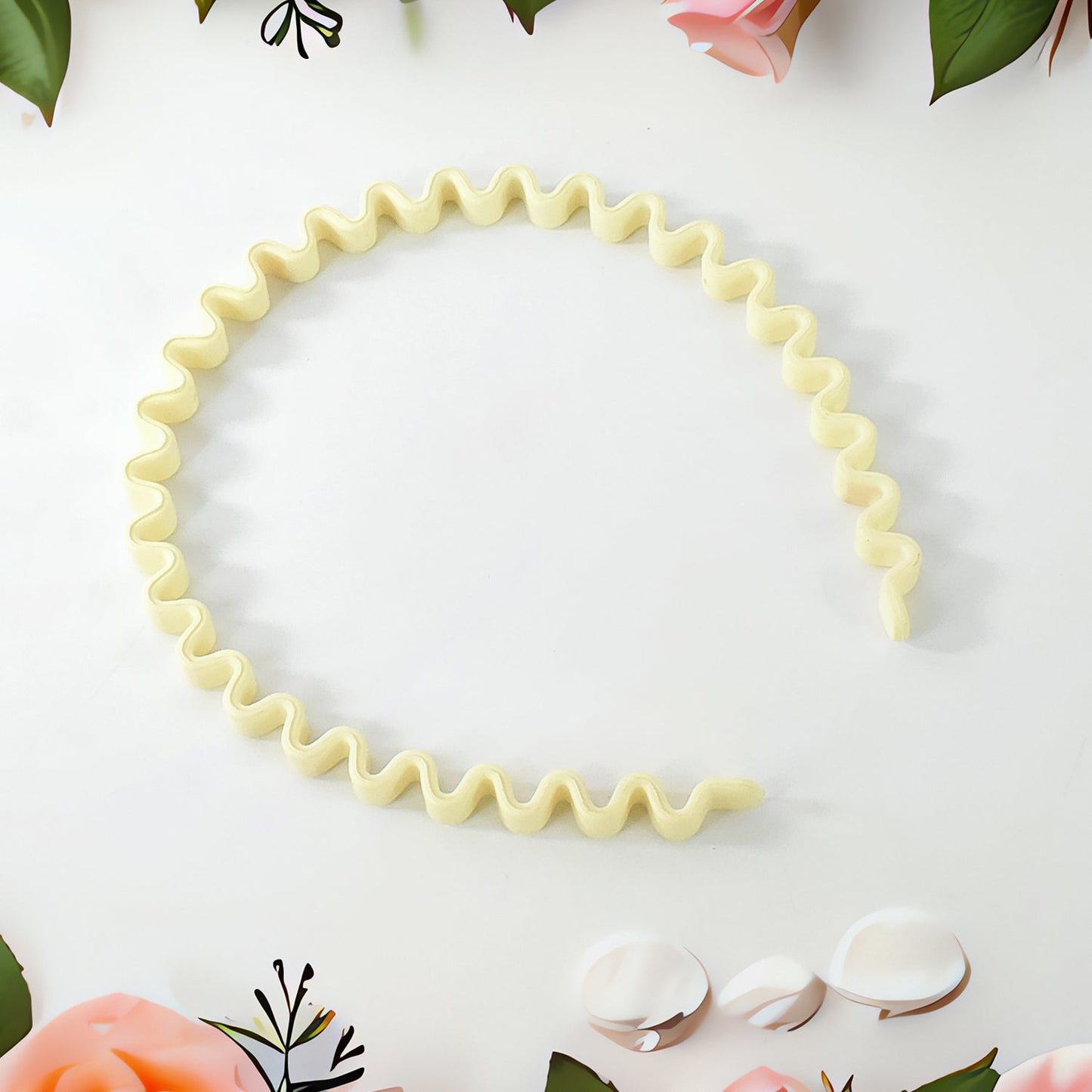 Smooth plastic comb headband suitable for all hair types